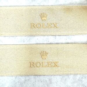 ROLEX Ivory Logo Ribbons - Set of 2 - 70” & 67”